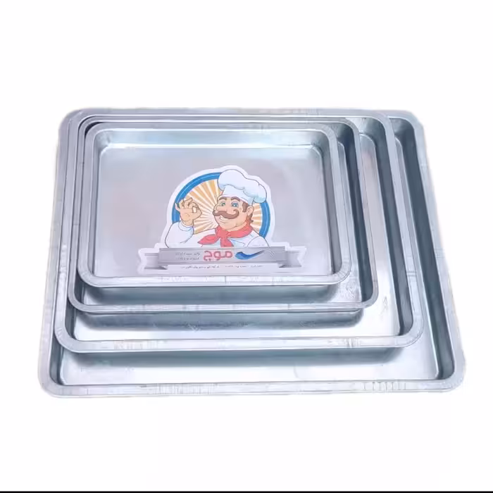 قالب مستطیل گالوانیزه برند موج(سایز30در40سانت ارتفاع 4 سانت)