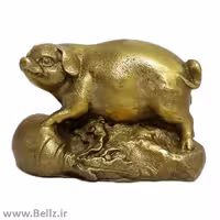 مجسمه خوک برنزی (کد 2)