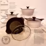 MAHYA MEHR مهیا مهر  سرویس قابلمه 8 پارچه چدن گرانیت کرم  8310