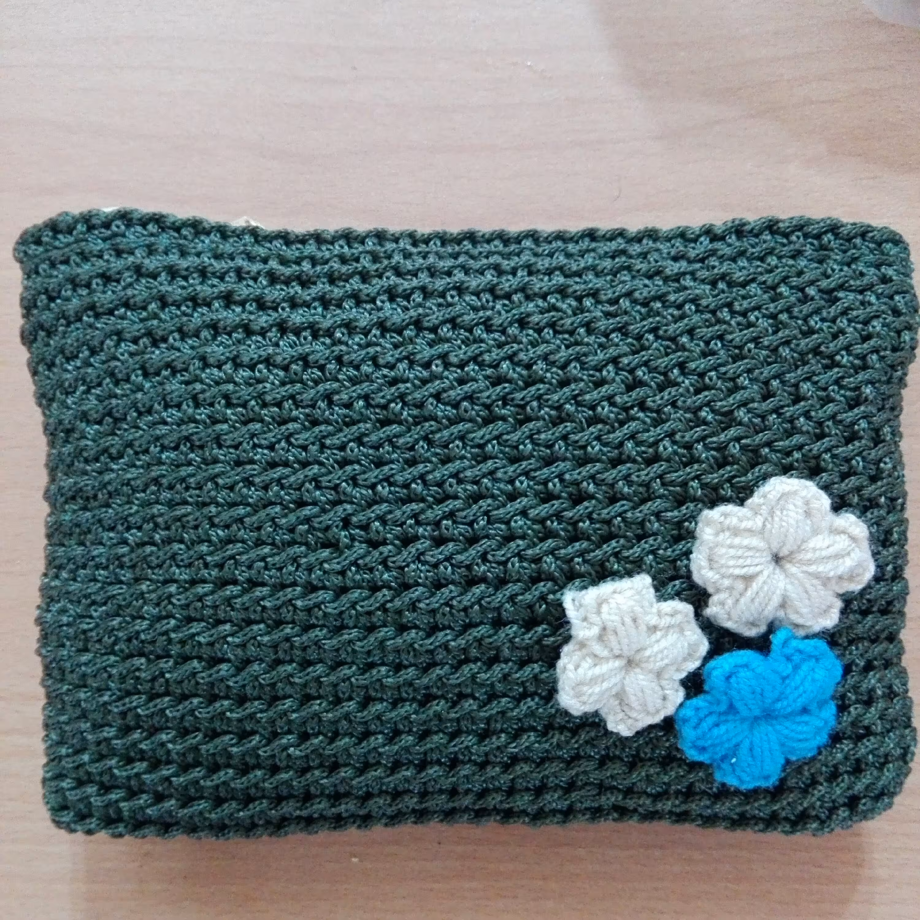 کیف پول مکرومه ،سایز 15*21، وزن 116گرم ، سبک و زیبا ، هنر دست ،