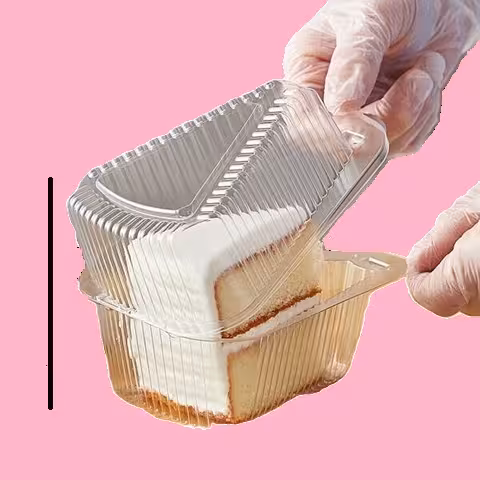 ظرف یکبار مصرف اسلایس کیک مثلثی