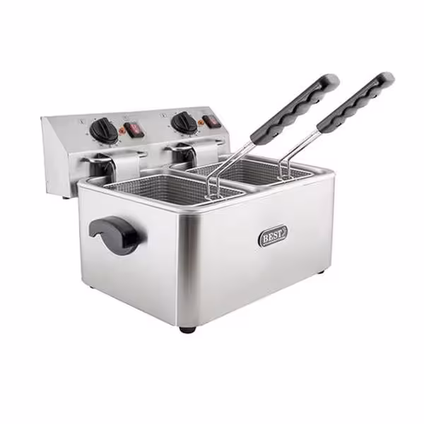 سرخ کن دو لگن 12 لیتری بست مدل FB-2