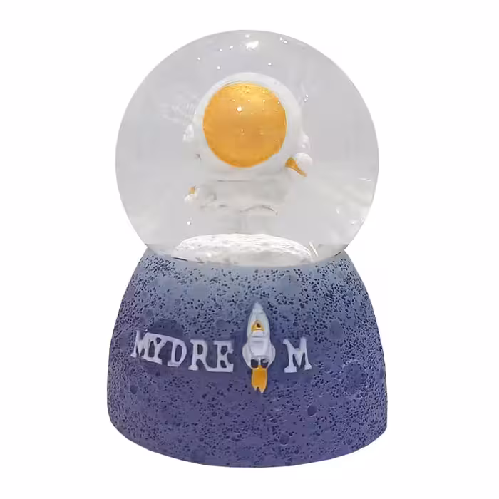 گوی مدل برفی ریز چراغ دار طرح فضانورد 3329