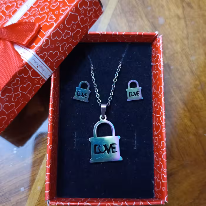 نیم ست استیل طرح قفل