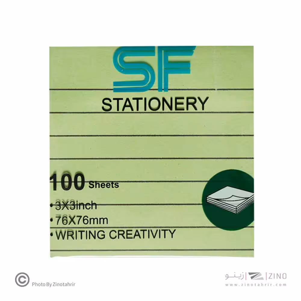 پست ایت100برگ76*76الوان خطدارپاستلی اس اف کدSF-310