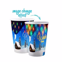 لیوان پلاستیکی 3 بعدی مدل 3D Ocean Cup برند تیتیز پلاستیک ترکیه در 3 طرح مختلف کد AP-9049
