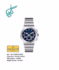 ساعت مردانه استیل اورجینال جَکلین Brayan مدل JN-1399541، موتور میوتا ژاپن، رنگ ثابت، سایز 41 میلیمتر، سه موتور فعال، کد 1924770