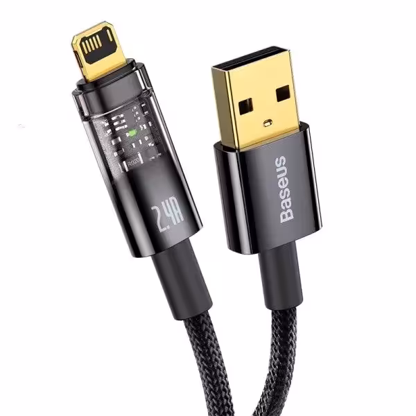 کابل تبدیل USB به لایتنینگ باسئوس مدل Auto Power-Off طول 1متر