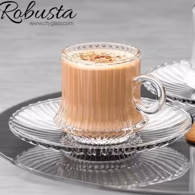 فنجان دسته دار شیاردار دلی گلس DELISOGA