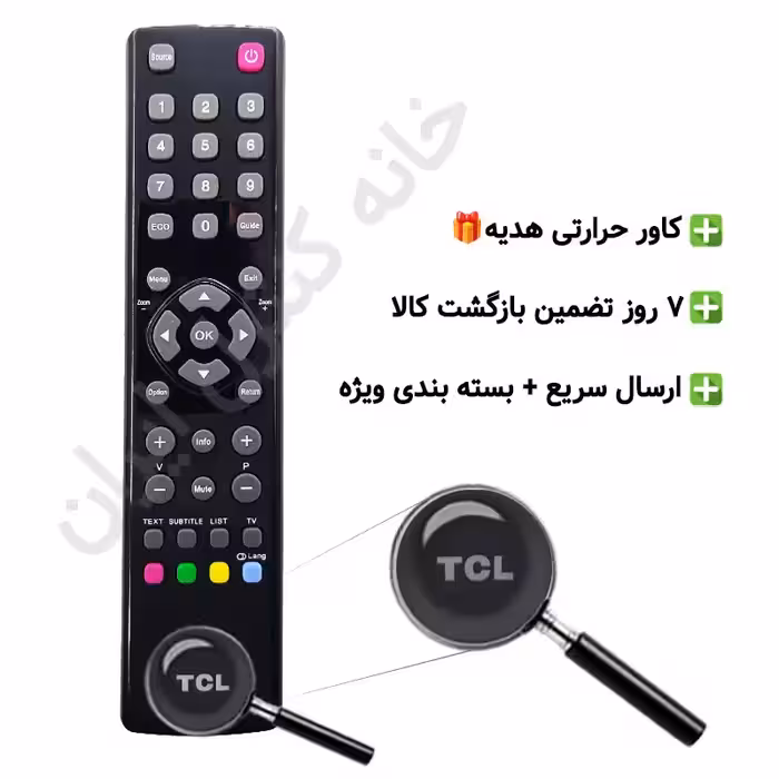 کنترل تلویزیون ال ای دی LED تی سی ال مدل RC3000E02