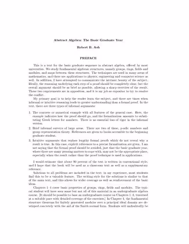 خرید و دانلود نسخه کامل کتاب Basic Abstract Algebra: For Graduate Students and Advanced Undergraduates