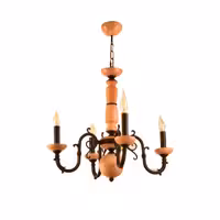 لوستر آفتاب 4 شعله (چوب راش)