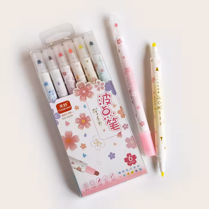 هایلایتر فانتزی دوسر گرد گل گلی