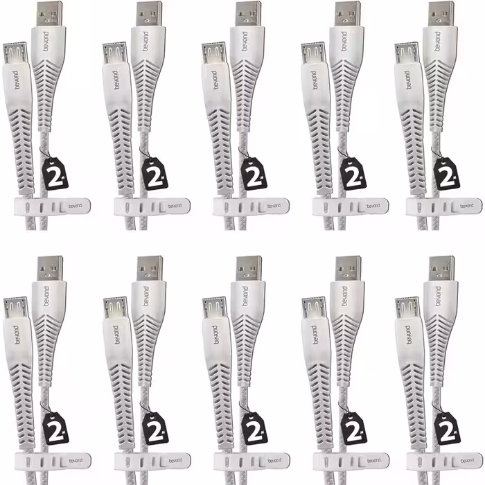 کابل تبدیل USB به MicroUSB بیاند مدل BUM-302LT FAST CHARGE طول 2 متر بسته 10 عددی
