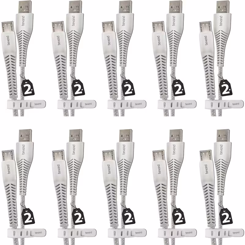 کابل تبدیل USB به MicroUSB بیاند مدل BUM-302LT FAST CHARGE طول 2 متر بسته 10 عددی