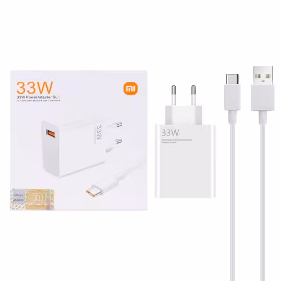 شارژر دیواری 33 وات تک پورت شیائومی مدل MSK-01 به همراه کابل شارژ USB-C