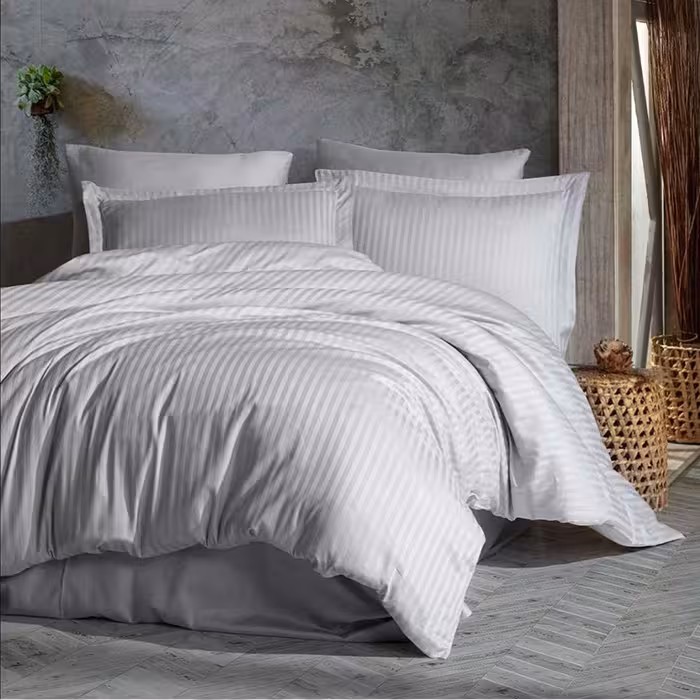 سرویس روتختی کاوری چیداری هتلی سفید دو نفره چهار تکه