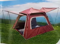 چادر مسافرتی و کوهنوردی 12 نفره اتوماتیک چتری سایه بان دار (مارک زرمات ، پارچه ضخیم، ارتفاع بلند)