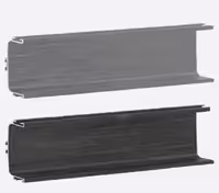 دستگیره پروفیلی مخفی U فرم زمینی 4.8 متری کروم براش فانتونی کد L403