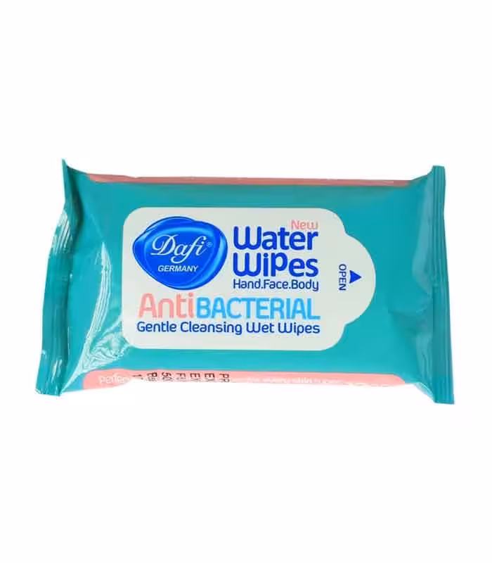 دستمال مرطوب دافی مدل Anti bacterial GN10 بسته 12 عددی