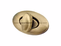 قفل پیچک بیضی رنگ زردقلم