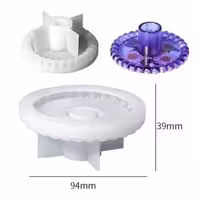 قالب سیلیکونی وارداتی جا شمعی لبه توپی قطر 9 سانت