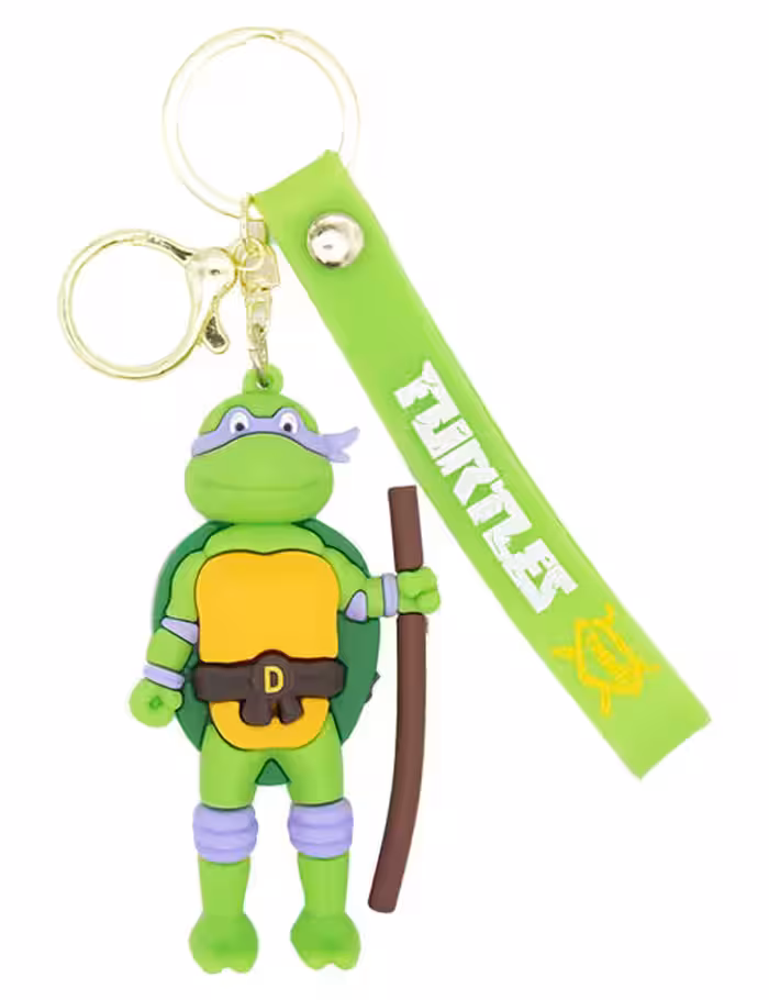 جاکلیدی سیلیکونی فانتزی طرح لاک‌پشت‌های نینجا دوناتلو کد B