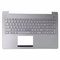کیبرد لپ تاپ ایسوس N550 نقره ای-با قاب C-با بک لایت