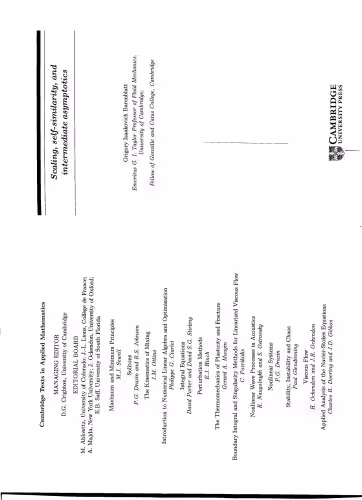 خرید و دانلود نسخه کامل کتاب Scaling, self-similarity, and intermediate asymptotics