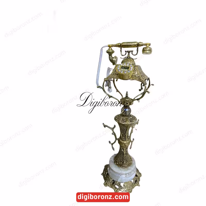 تلفن برنجی برنزی پایه دار (تلفن برنزی) | تلفن برنزی پایه دار