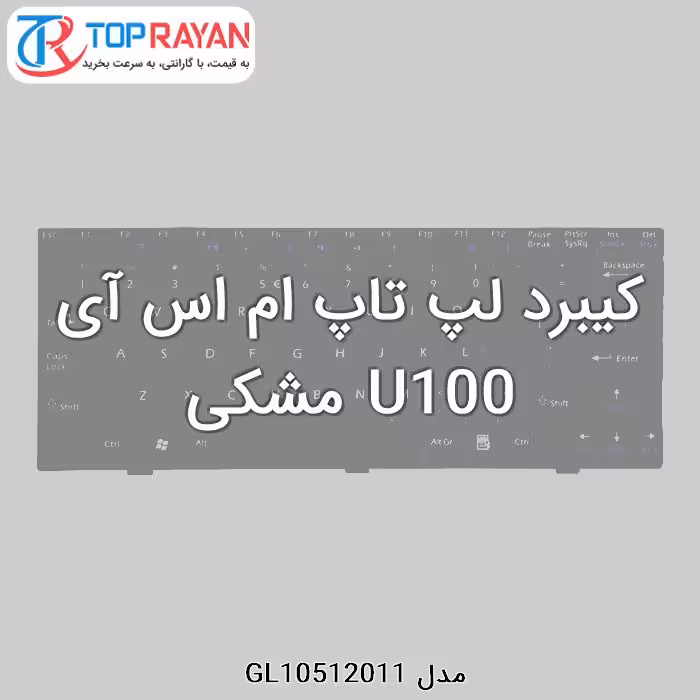 کیبرد لپ تاپ ام اس آی U100 مشکی