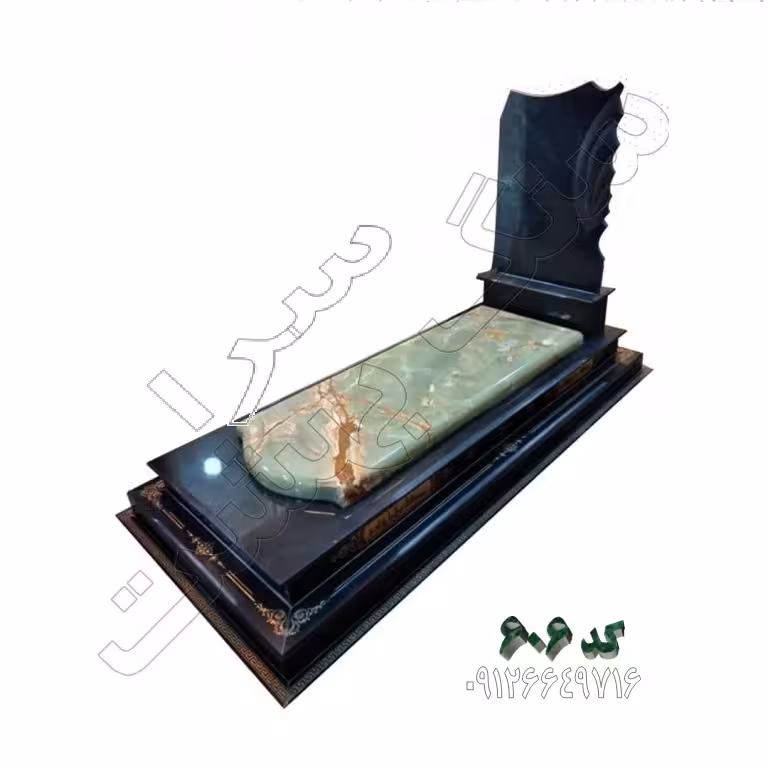 سنگ مزار مرمر سبز کد 606