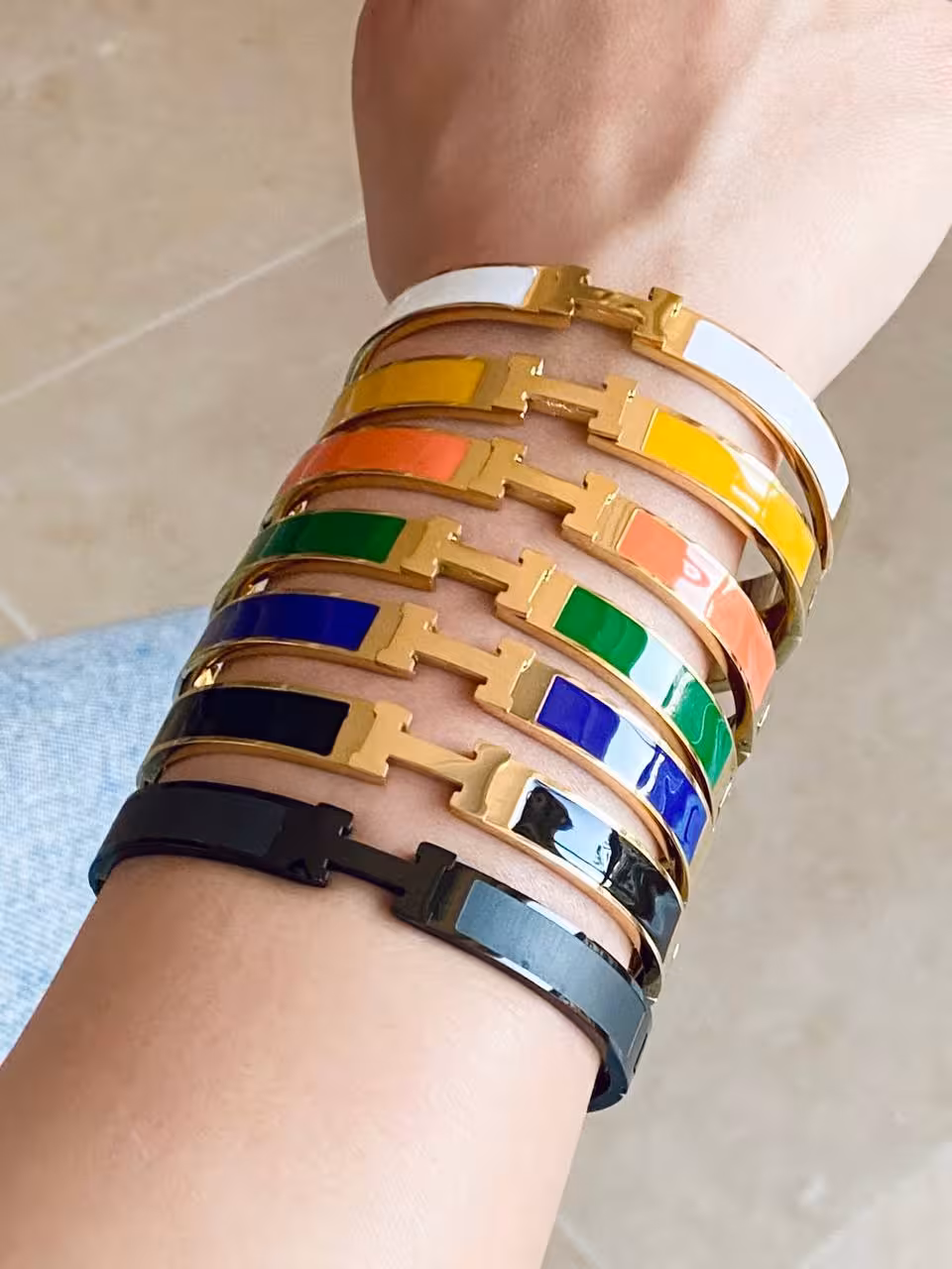 تکپوش (بنگل) استیل مدل هرمس کد 03