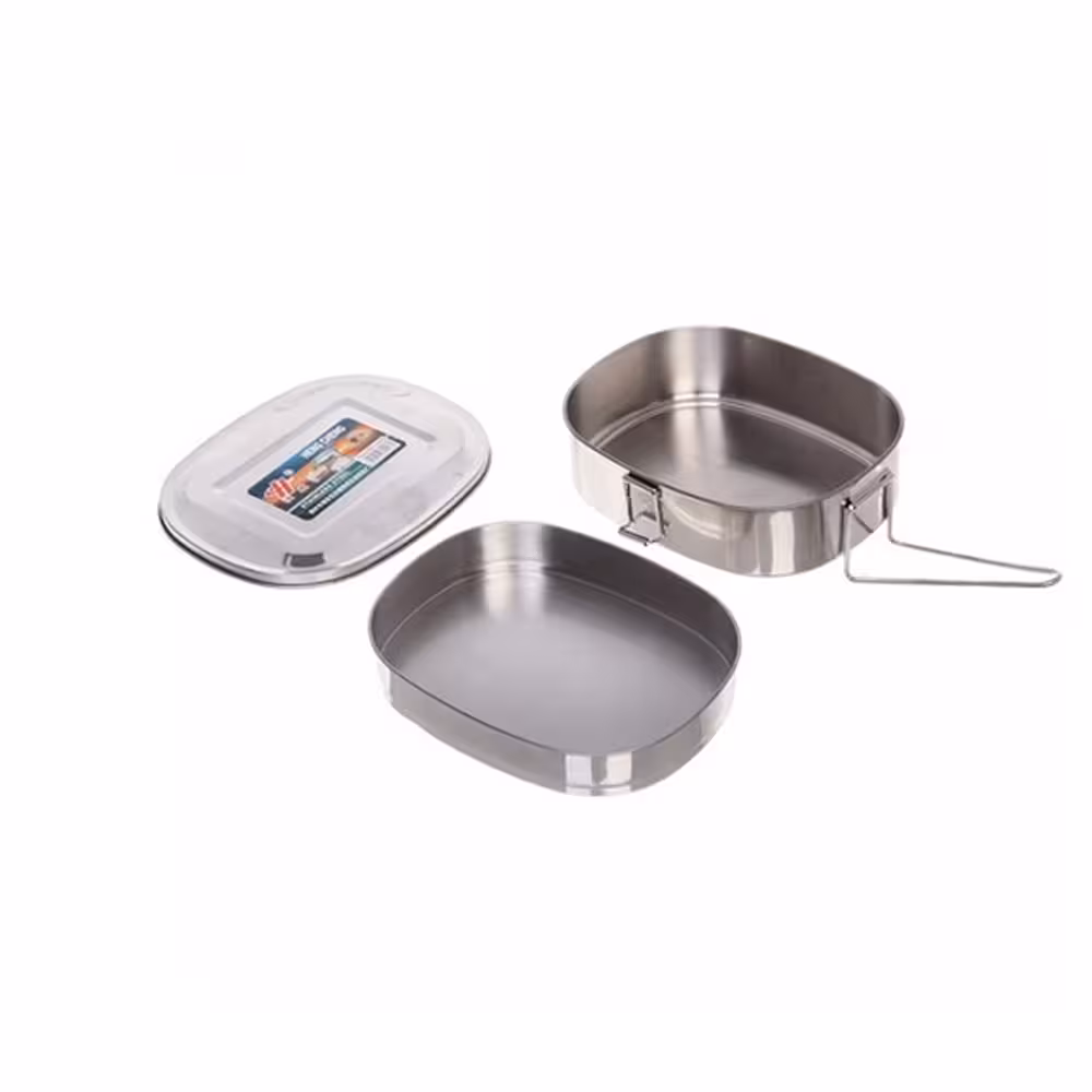 ظرف غذا استیل بیضی بزرگ