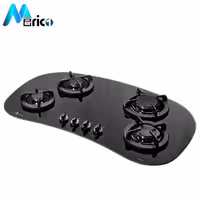 گاز رومیزی اخوان کد G94 چهار شعله شیشه مشکی