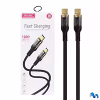 کابل شارژ فست Koluman Type-C to Type-C مدل KD-71 مشکی با گارانتی یکساله PMC