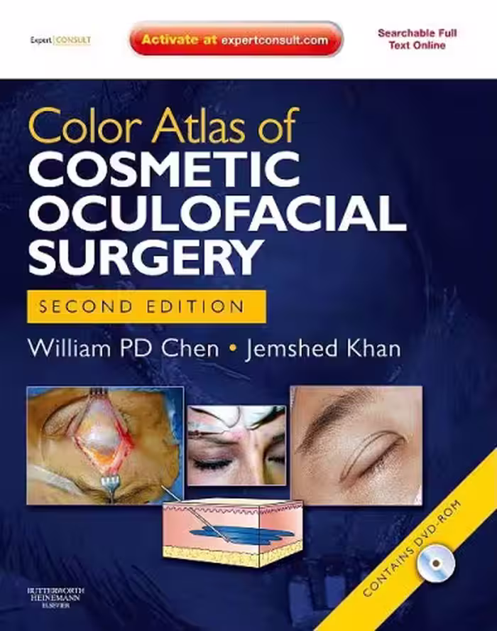 خرید و دانلود نسخه کامل کتاب Color Atlas of Cosmetic Oculofacial Surgery with DVD (Book &amp; DVD)