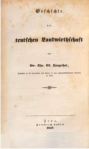 خرید و دانلود نسخه کامل کتاب Geschichte der teutschen [deutschen] Landwirthschaft [Landwirtschaft / Von den ältesten Zeiten bis auf Karl den Großen