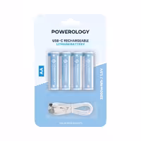 باتری قلمی قابل شارژ پاورولوژی مدل PAAV2 بسته چهار عددی