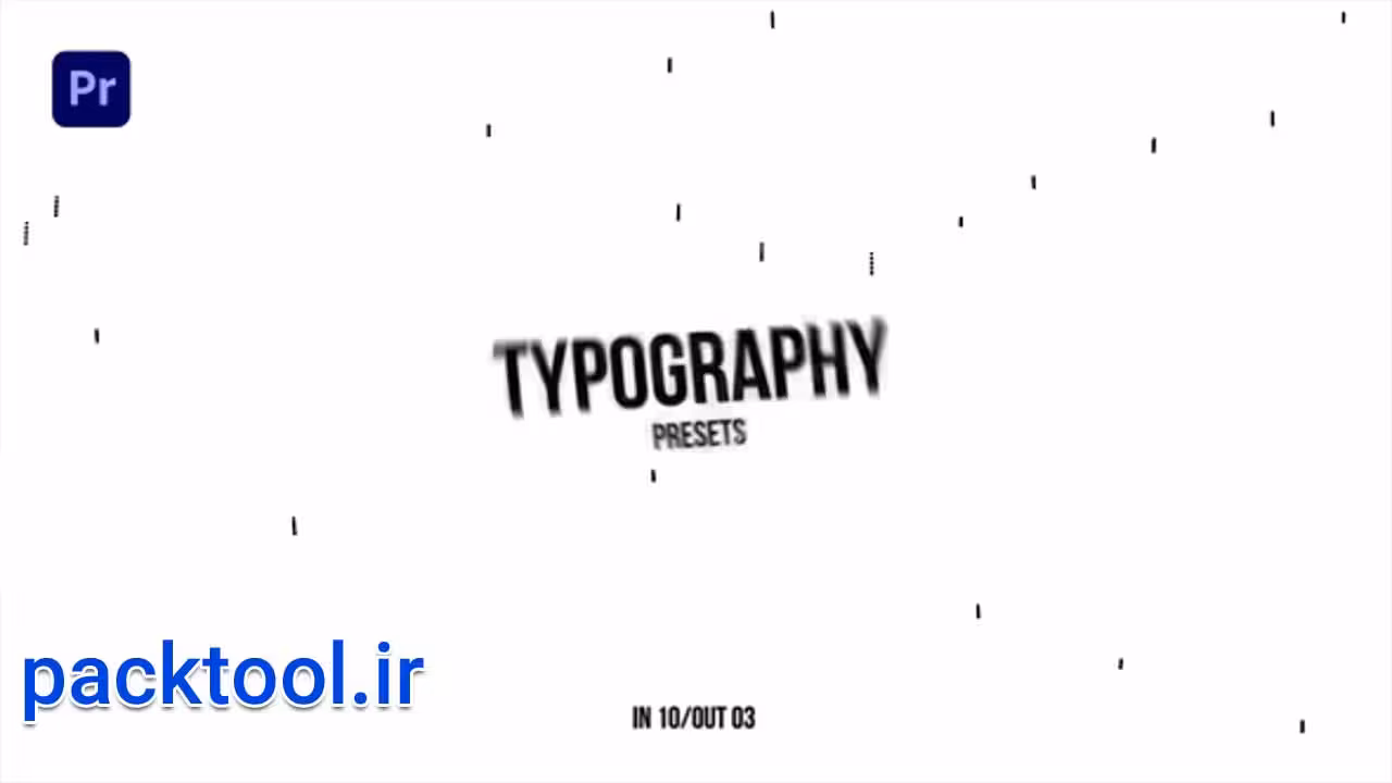 دانلود پروژه آماده انیمیشن متن پرشی پریمیر Bounce Text Animations - پک تول