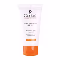 کرم ضد آفتاب بی رنگ کانبیو SPF 50 مناسب پوست خشک