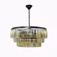 لوستر کریستالی دایره ای 3 طبقه رایکا RAIKD38