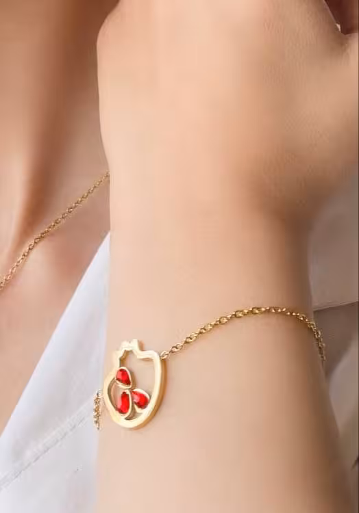 دستبند استیل مدل انار