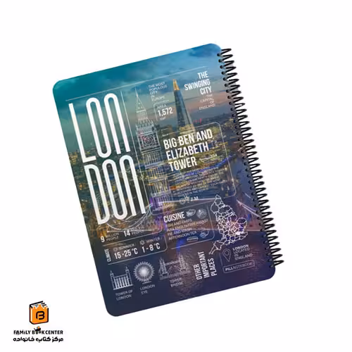 دفتر خط دار 200 برگ طرح city پیل (PILL)