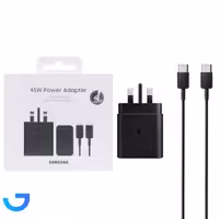 جزئیات ، قیمت و خرید شارژر سه پین   کابل سرکارتنی اصل SAMSUNG 45W T4511 ( فست و PD) | فروشگاه آریا