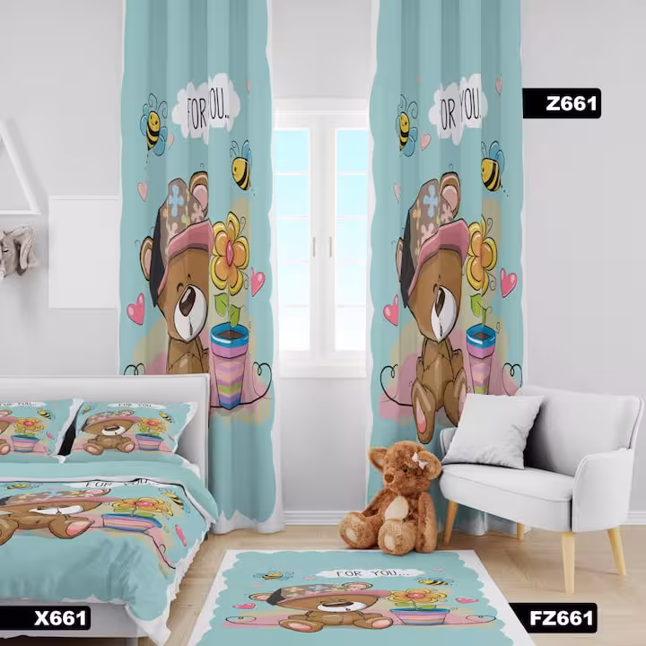 روتختی خرس و گلدان کد 661