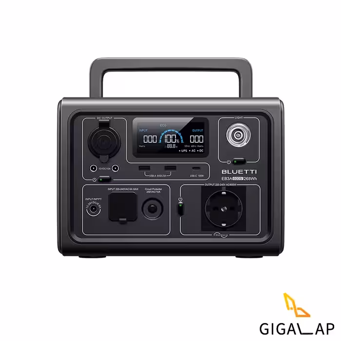 پاور استیشن UPS همراه قدرتمند 600 وات بلوتی مدل BLUETTI EB3A 600W