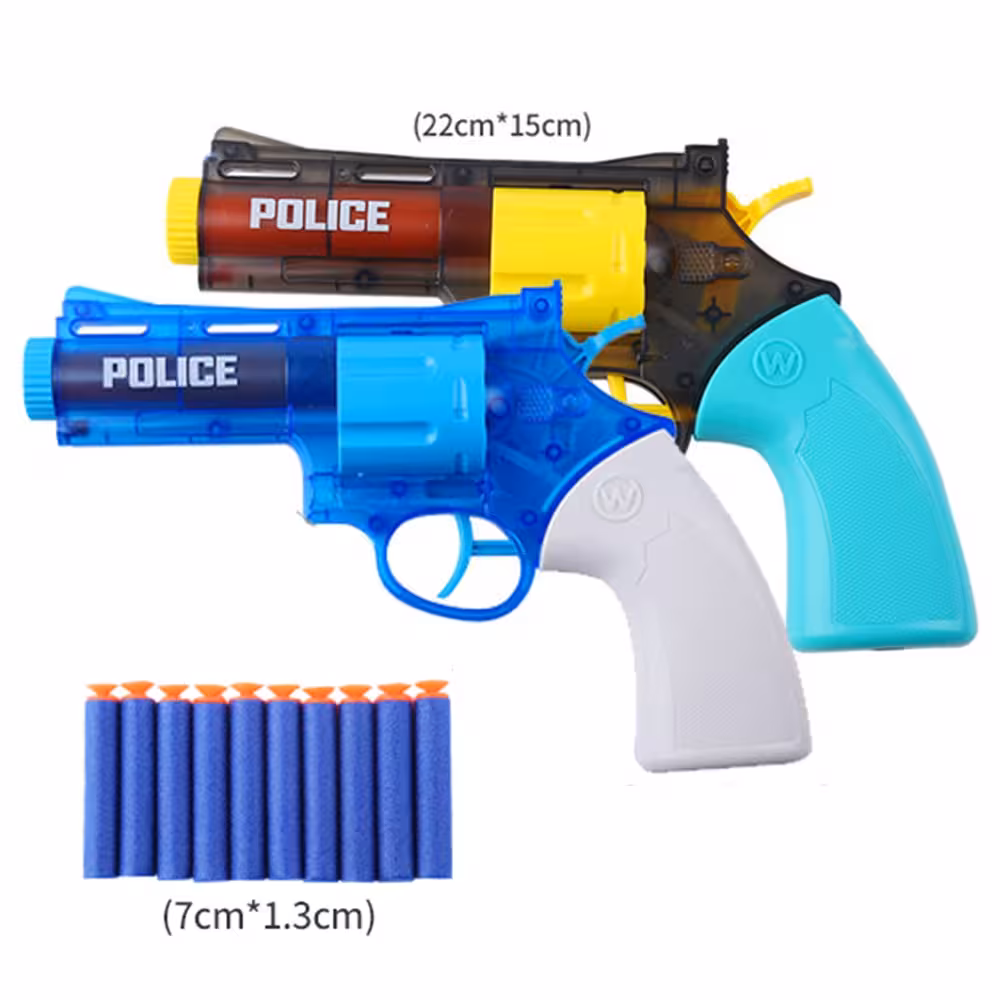 تفنگ کلت تیر اسفنجی آبپاش دو کاره