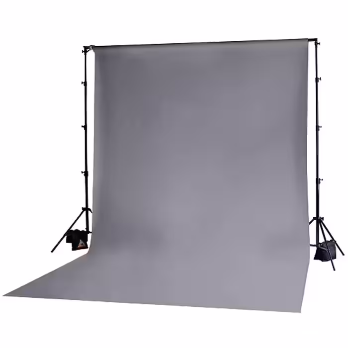 فون بک گراند خاکستری مخمل Gray Velvet Backdrop 3x5m