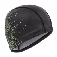 کلاه شنا نابایجی – دکتلون Nabaiji Coated Swimming Cap – Size L – Printed Fabric – Black / Yellow